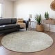 preview thumbnail 32 of 47, Premium Washable Super Soft Solid Imprints Mayfield Rug Beige - 8' x 8' - Round
