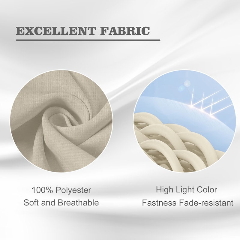 Aoodor Outdoor Chair Cushion Soft and Fade-resistant Polyester Set of 4 - 20"x19"