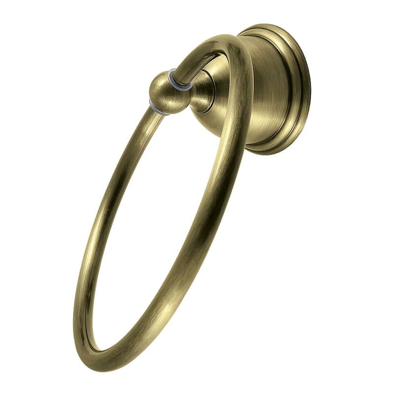 Restoration 6-Inch Towel Ring - Antique Brass