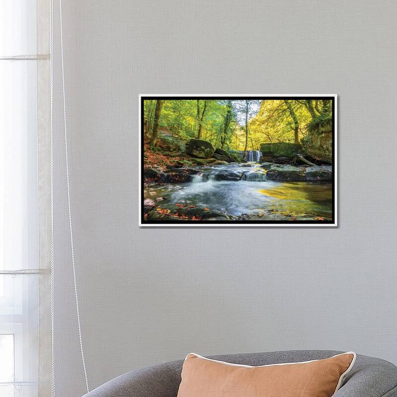 iCanvas "Waterfall III" by Nejdet Duzen Framed Canvas Print