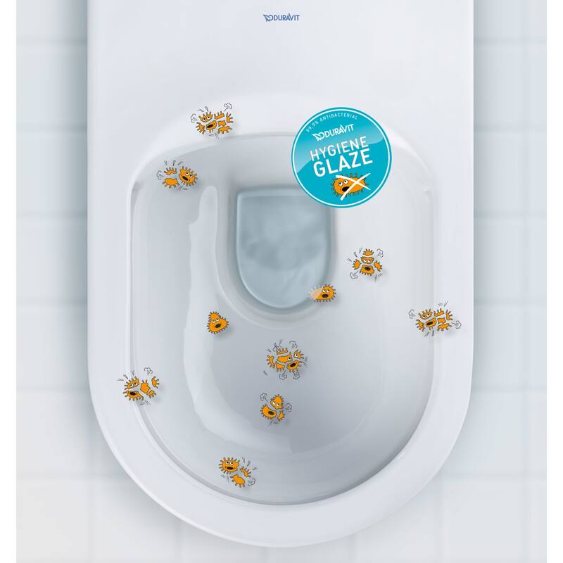 Duravit DuraStyle Basic Elongated Chair Height Toilet Bowl Only - Less
