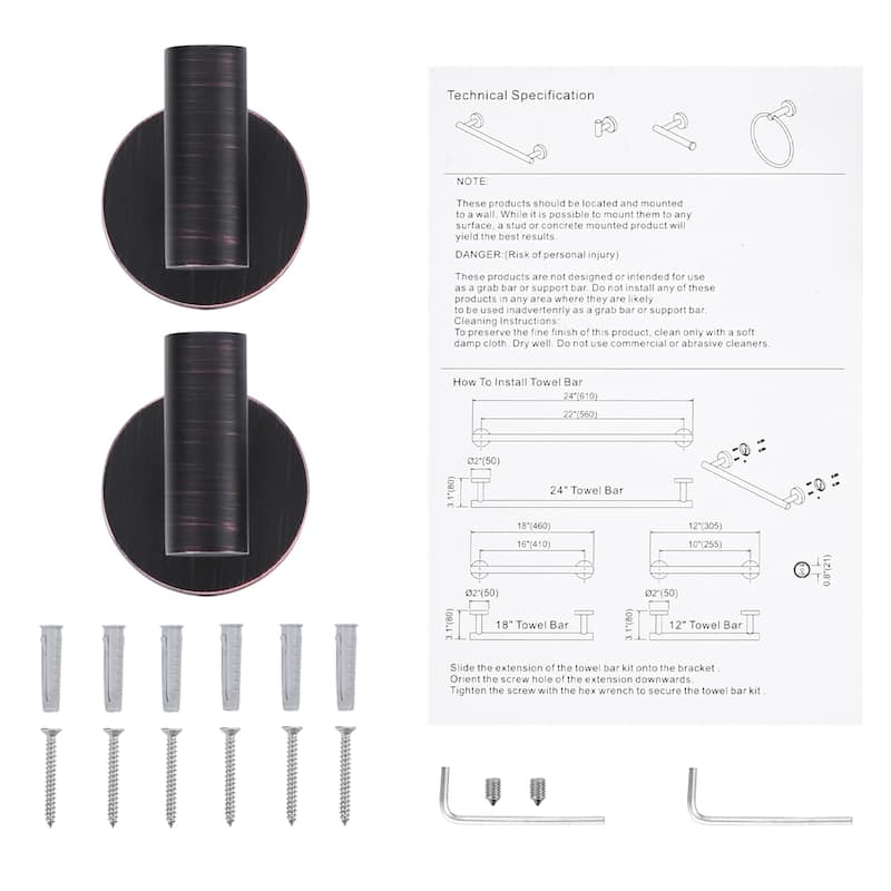 WOWOW Stainless Steel J-Hook Robe/Towel Hook 2 PCS