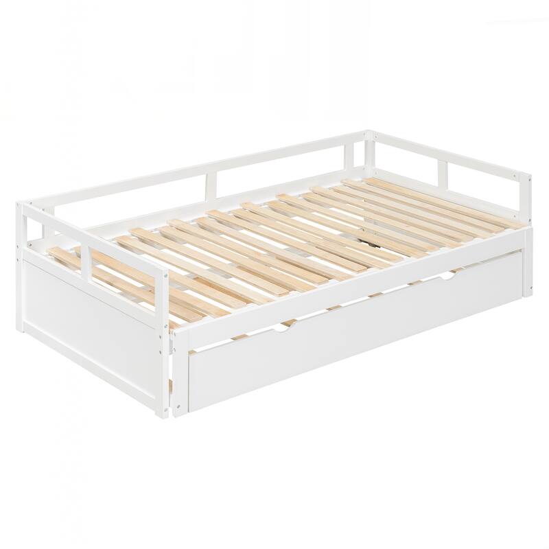 Wooden Daybed with Trundle