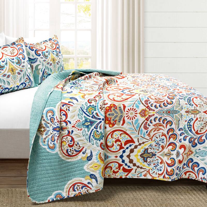 The Curated Nomad La Boheme Boho Chic 3-piece Quilt Set
