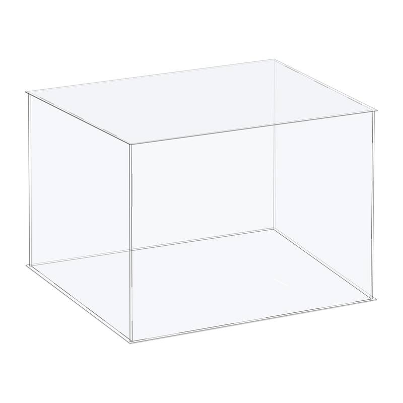 Acrylic Display Case Plastic Box Storage Box Clear Assemble Showcase