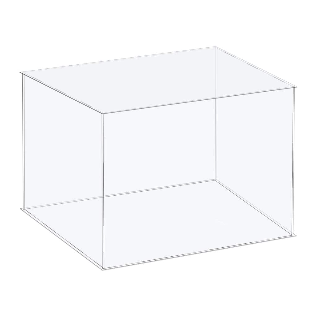 Acrylic Display Case Plastic Box Storage Box Clear Assemble Showcase