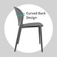 preview thumbnail 17 of 56, Modern Plastic Garden Patio Indoor or Outdoor Dining Stackable Chair UV Protected Armless With Dot Back Surf