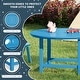 preview thumbnail 23 of 180, Polytrends Laguna Kids Outdoor 38" Round Poly Dining Table for Children