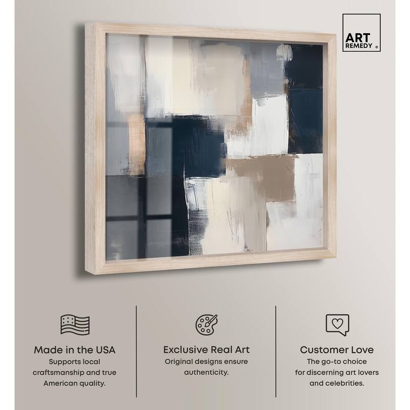 Blue Mood Depth III Shadowbox by Art Remedy