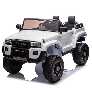 24V Toyota Land Cruiser LC250 Ride-On Car for Kids, 4WD, Remote Control, Bluetooth, and Safety Belt, Ages 3+