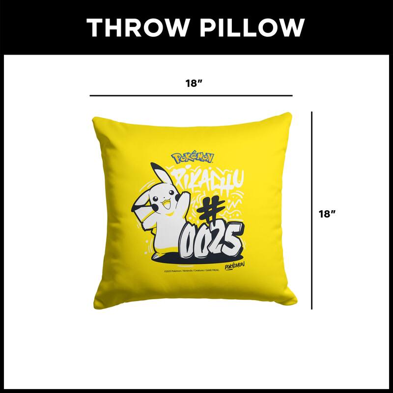 Pokemon 18 Inch Throw Pillow