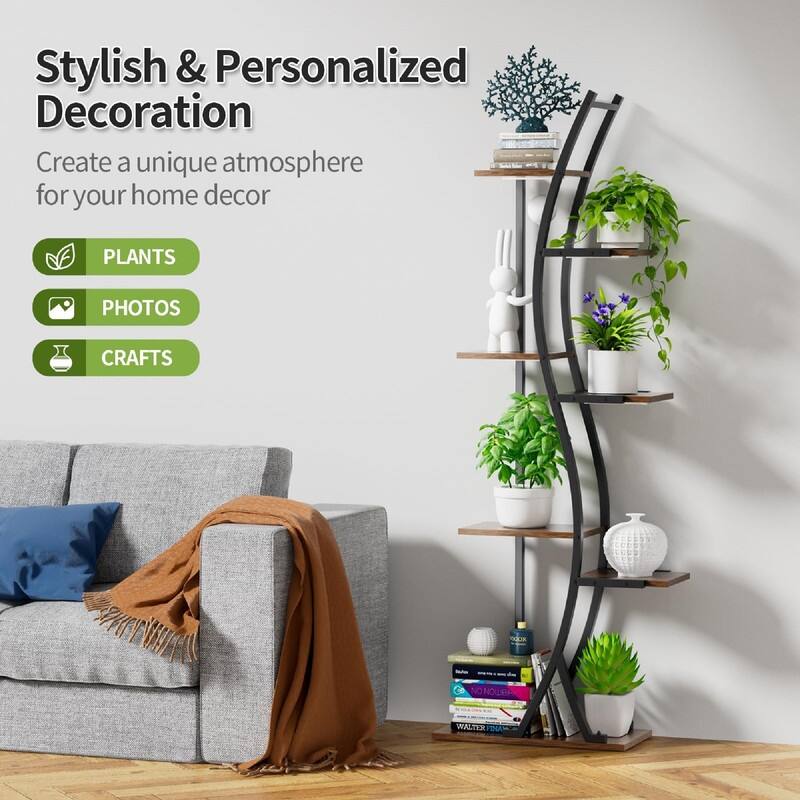 Plant Stand Indoor with Grow Lights - 19.69 x 9.45 x 62.99 inches