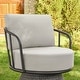 preview thumbnail 17 of 23, Spruce & Spring Patio Fruniture Outdoor Swivel Chair and Side Table