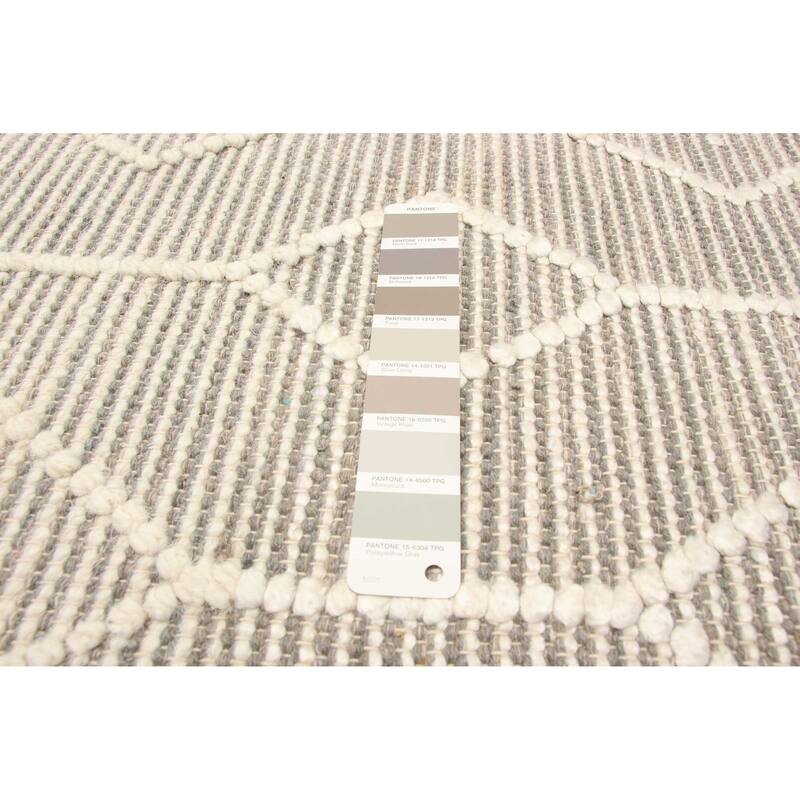 ECARPETGALLERY Braid weave Sienna Taupe Wool Rug - 5'0 x 8'2