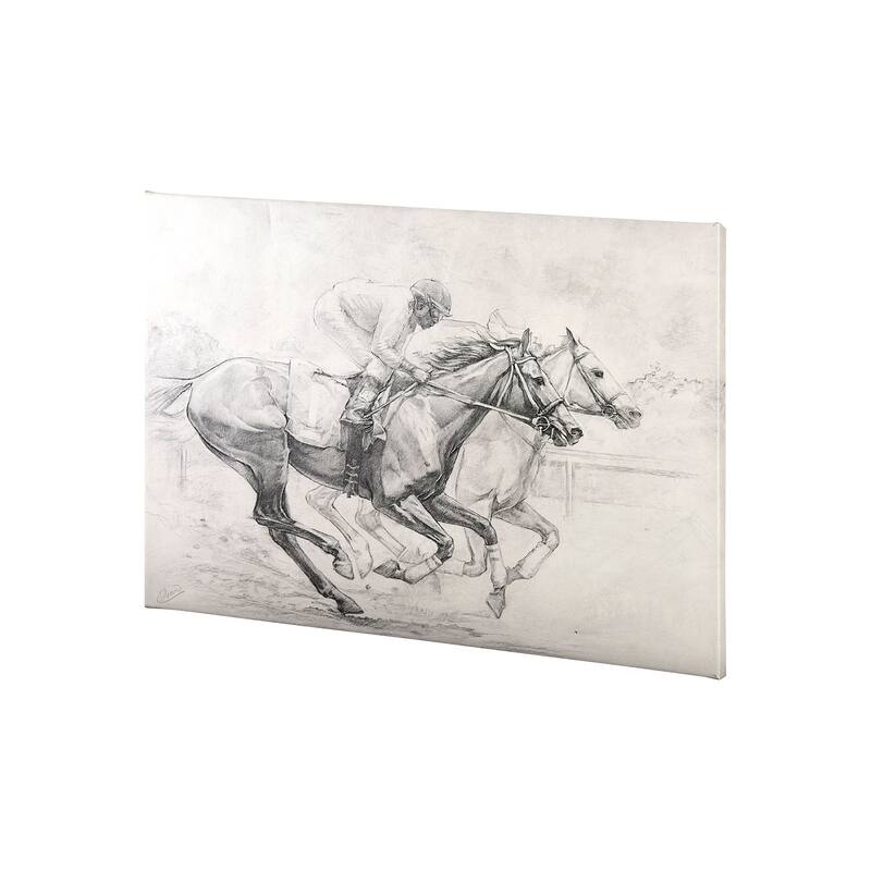 Horse Racing I (30 x 40) Canvas Art Print