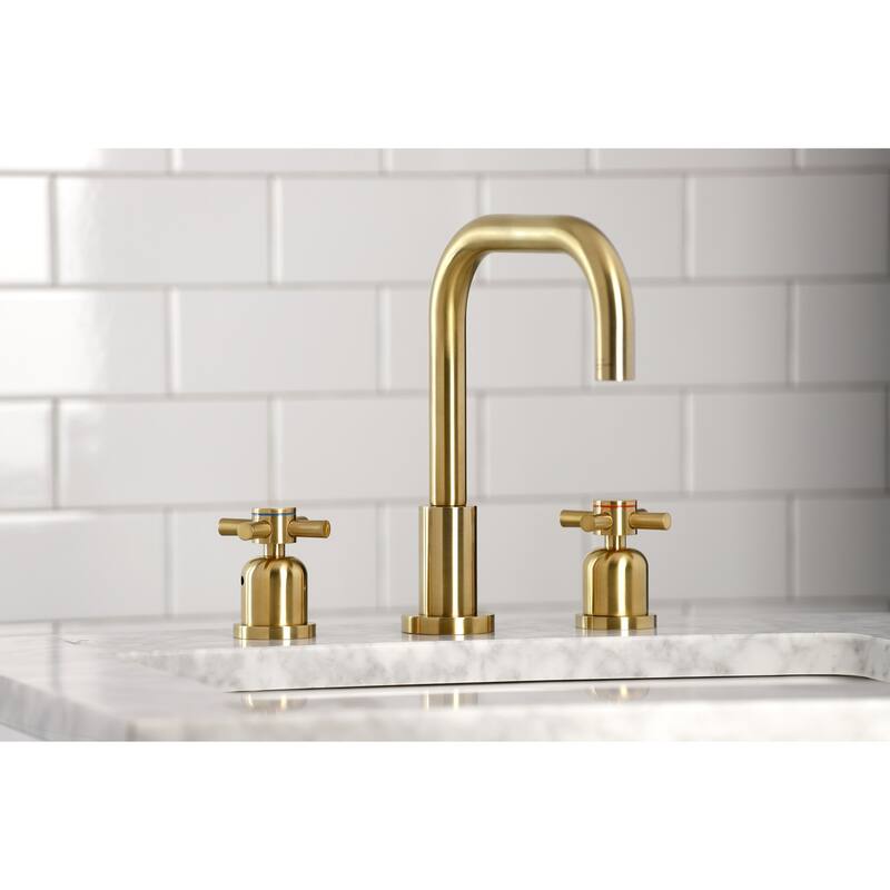 Concord Widespread Bathroom Faucet with Brass Pop-Up