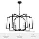 preview thumbnail 7 of 11, Hunter Zoanne 6-Light Modern Geometric Chandelier - Entry, Dining Room - Contemporary, Transitional
