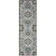 preview thumbnail 2 of 8, Arkaitz Teal & Ivory Updated Traditional Area Rug - 2' 6" x 7' 10"