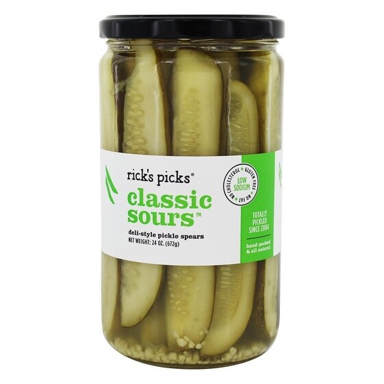 Rick's Picks Classic Sours Pickles - Case of 6 - 24 oz.