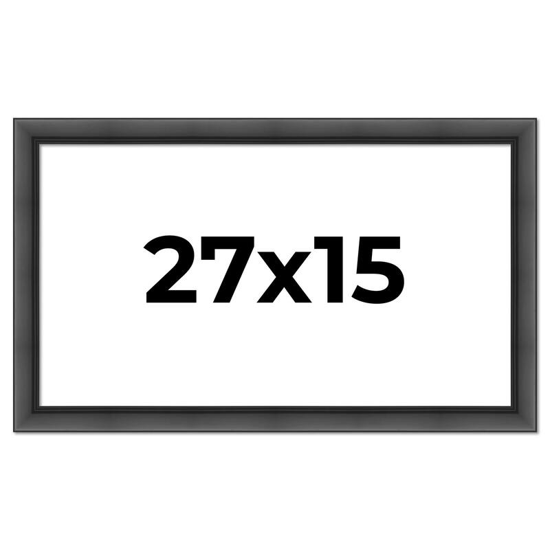 27x15 Frame Black Picture Frame - Complete Modern Photo Frame Includes