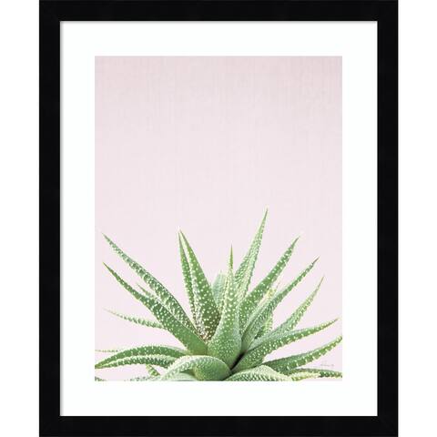 Succulent Simplicity Soft I Crop by Felicity Bradley Framed Art Print