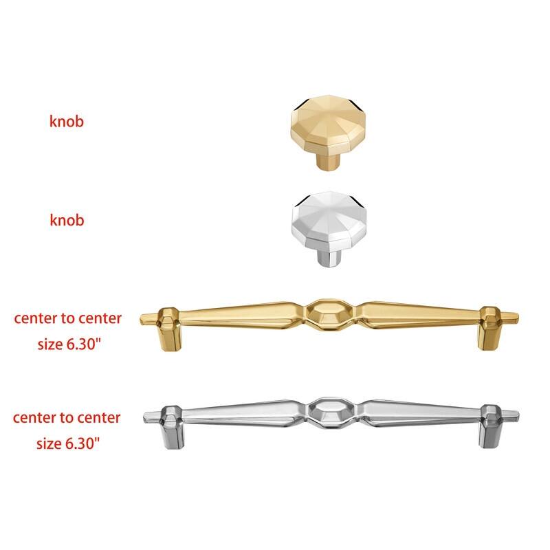 Utopia Alley Hanover Pull Handle-Polished Gold Drawer Drop Pull Handles, 6.3" Center to Center