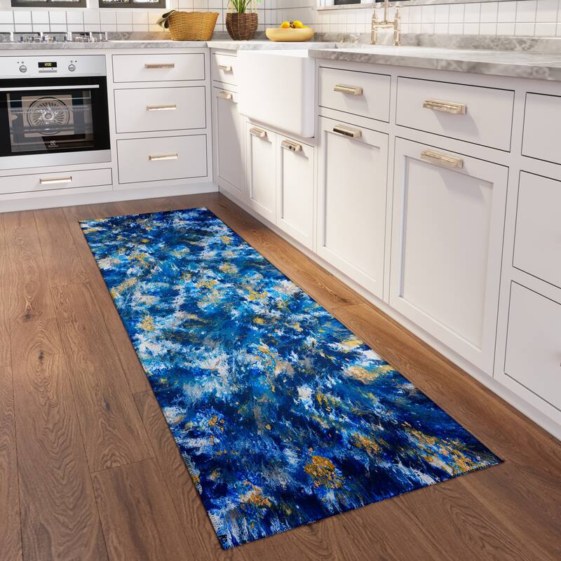 Indoor/ Outdoor Addison Karina Abstract Washable Area Rug - 2'3" x 7'6"