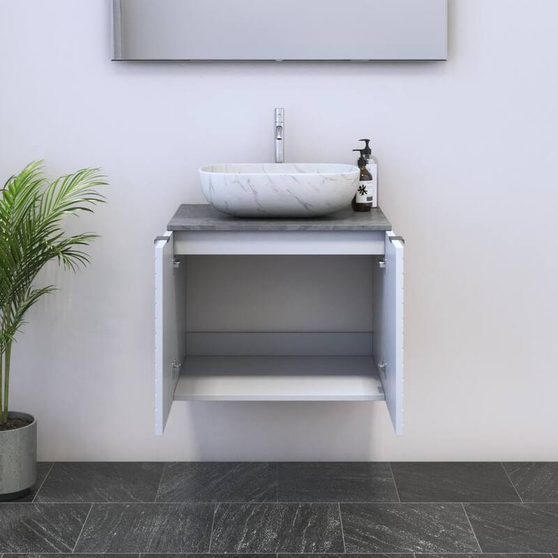 Capri 2D 60 Floating Bathroom Vanity (24" Width)