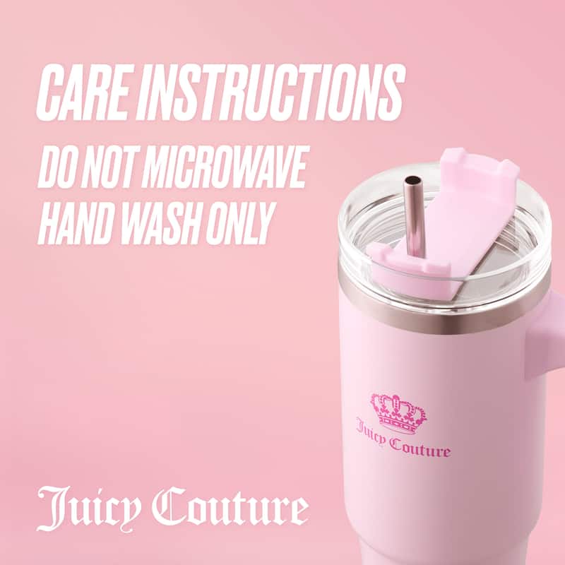 Juicy Couture Travel Style Designer Water Bottle - 31.5oz