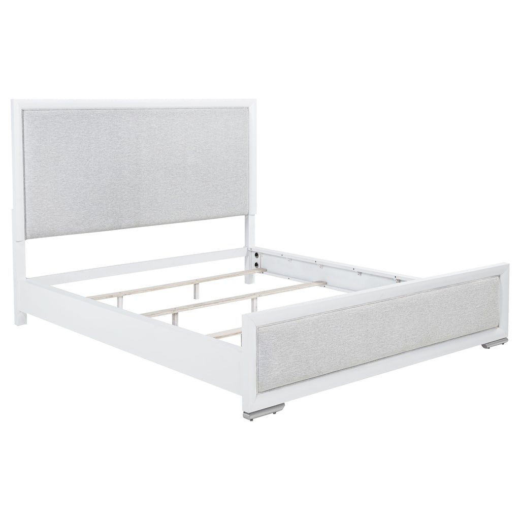 Gracemont 57-inch Panel Bed Grey and White
