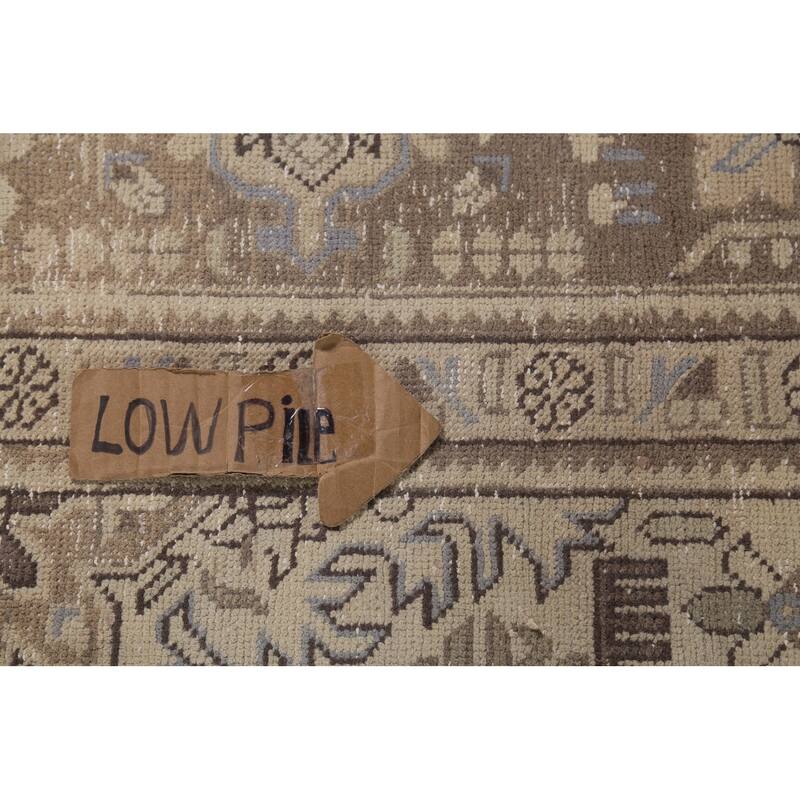 Geometric Tabriz Persian Vintage Area Rug Hand-Knotted Wool Carpet - 8'2"x 11'6"