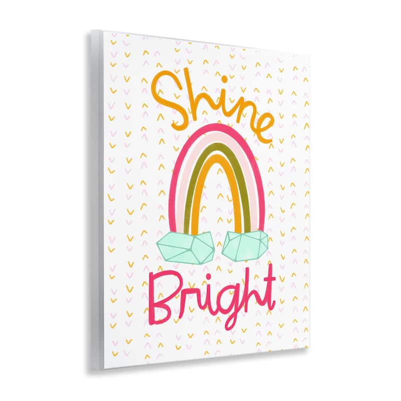 Stupell Shine Bright Geometric Rainbow Wall Plaque Art Design By Mandy Ford Art + Illustration