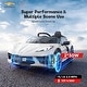 preview thumbnail 16 of 18, Funtok GT01A 12V Electric Ride On Car Licensed Chevrolet Corvette C8 Kids Electric Car