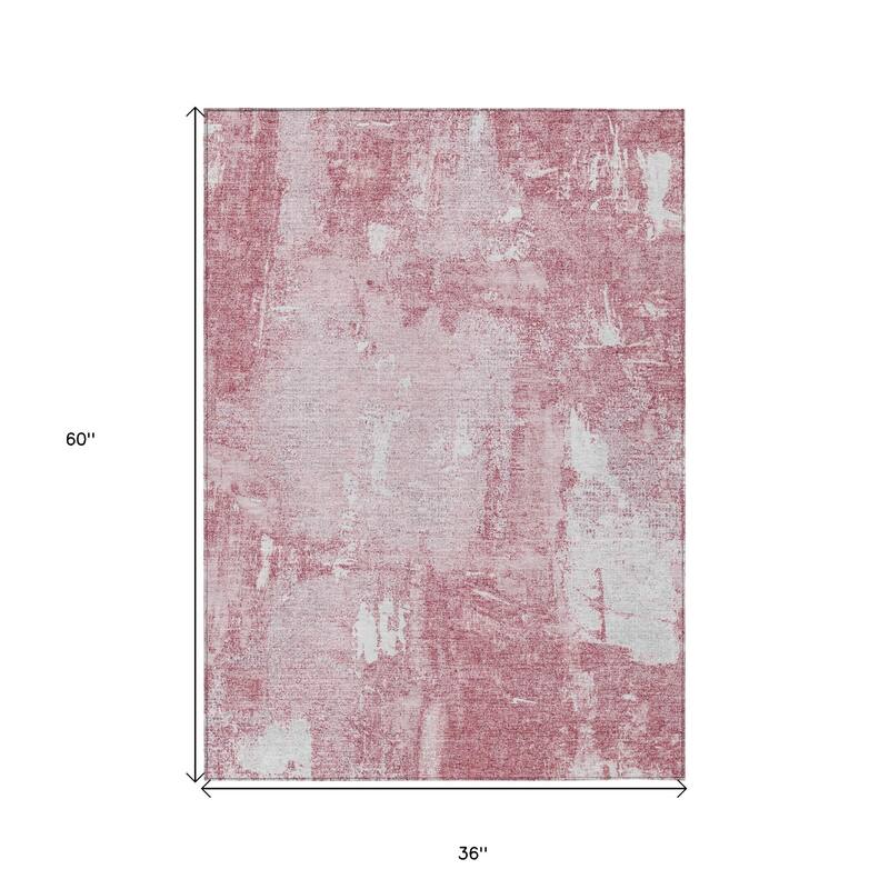 HomeRoots Abstract Transitional Rectangle Outdoor Rug
