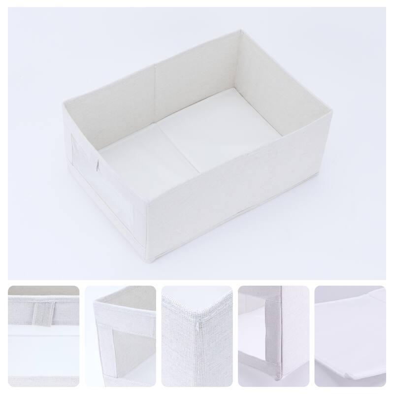 Storage Cube, Fabric Storage Bin for Shelves Closet, 1 Pcs Collapsible Storage Basket for Organizing Blankets Clothes Books - 16x11x7"