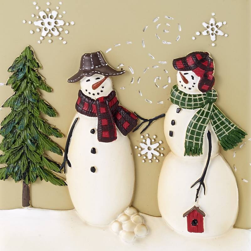 Avanti Linens Snowmen Gathering Tissue Cover - Beige - Tissue Cover