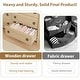 preview thumbnail 13 of 26, Modern Wood Dresser with Golden Ring Handles, Antique White Storage Organizer for Living Room Entryway