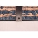 preview thumbnail 8 of 7, ECARPETGALLERY Hand-knotted Legacy Copper, Dark Blue Silk, Wool Rug - 2'6 x 12'3