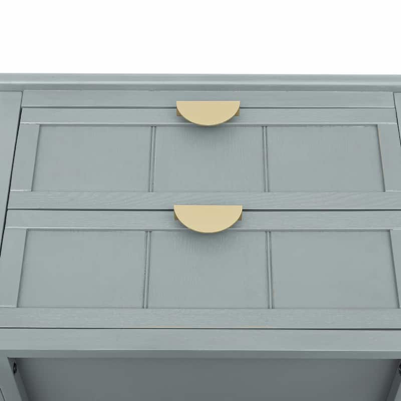 2-Drawer American Style Bedroom Side Table