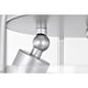 preview thumbnail 10 of 10, Warehouse of Tiffany Fortuna Semi Flush Mount Ceiling Light Satin Silver and Seeded Glass Finish 3-Light