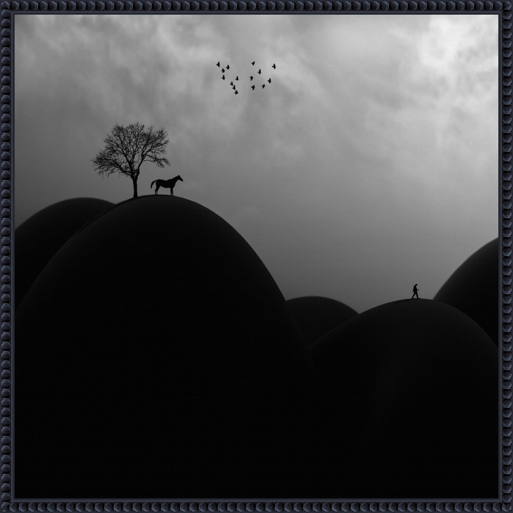 We by Hadi Malijani Framed Canvas Wall Art Print