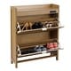 preview thumbnail 7 of 10, Acroma Shoe Storage Cabinet with 2 Flip Drawers Wood - 2-Tier
