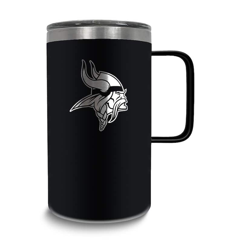 NFL Minnesota Vikings Stainless Steel 18 Oz. Hustle Mug with Lid