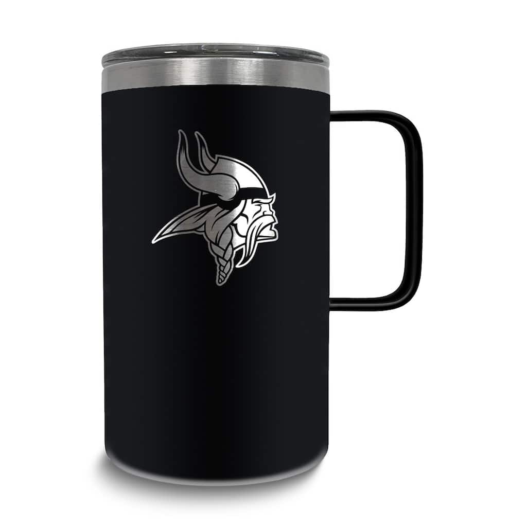 NFL Minnesota Vikings Stainless Steel 18 Oz. Hustle Mug with Lid