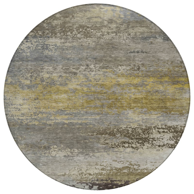HomeRoots Abstract Transitional Rectangle Outdoor Rug