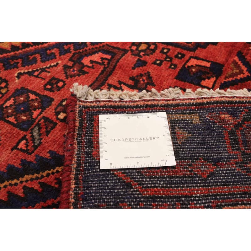 ECARPETGALLERY Hand-knotted Andelz Red Wool Rug - 4'3 x 6'5