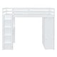 preview thumbnail 4 of 16, Storage Loft Bed with Shelves, Drawers, Writing Desk and Led Light, Full Size