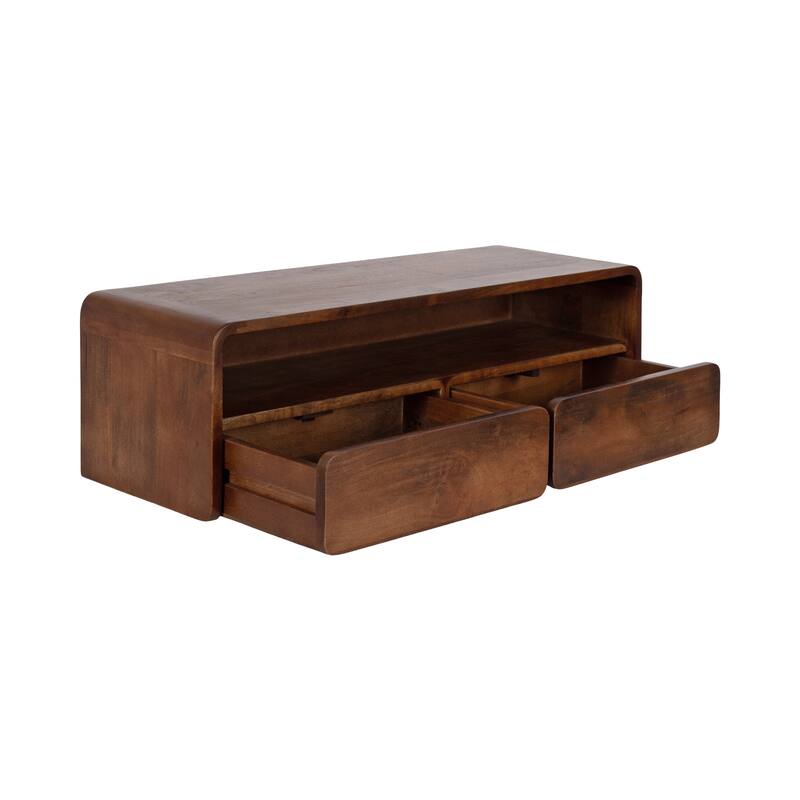 Kate and Laurel Kato Wood Floating Console Table