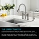 preview thumbnail 16 of 66, Kraus Allyn Traditional 3-Function Bridge Pulldown Kitchen Faucet