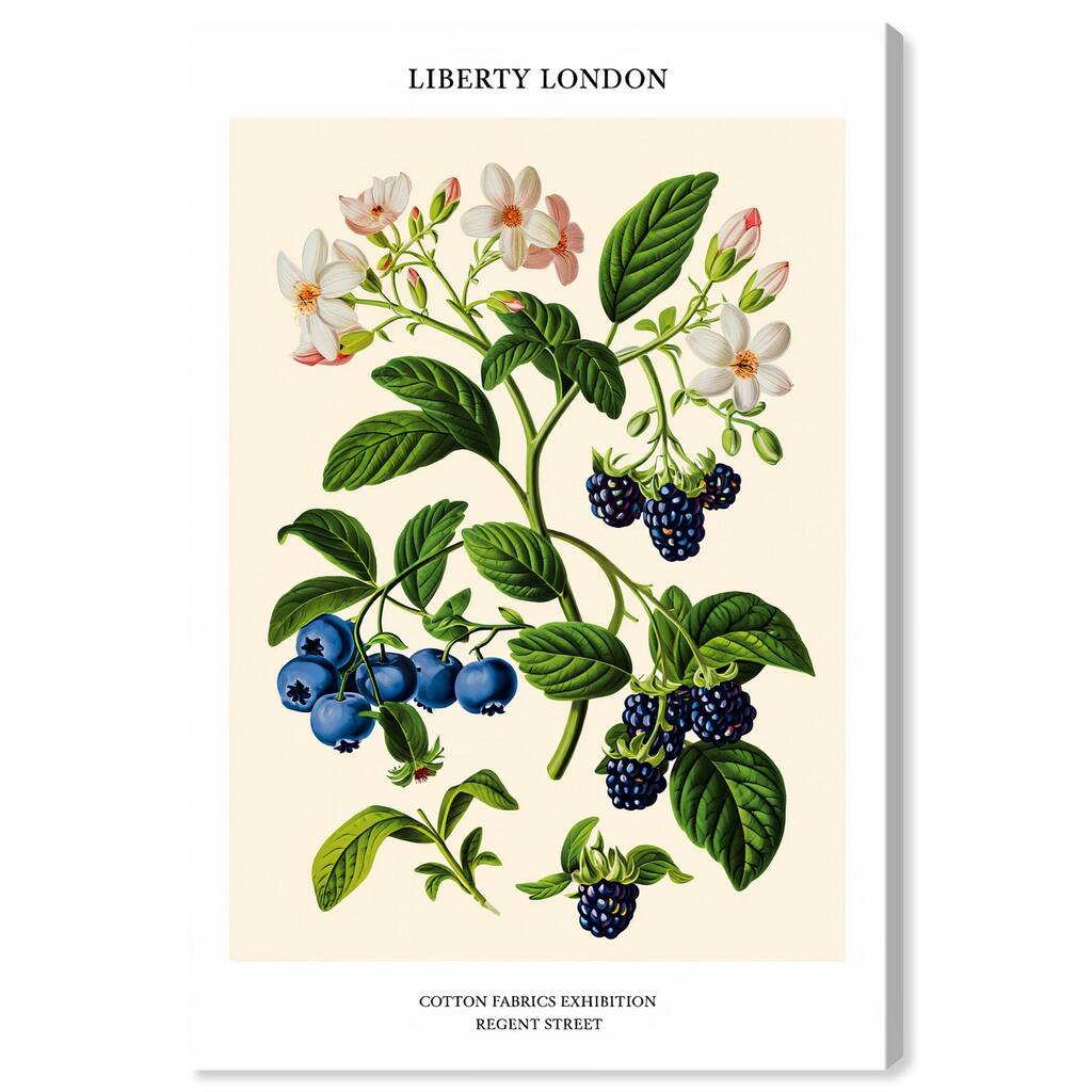 Berries and Blooms II Canvas by Art Remedy, Gallery Wrapped